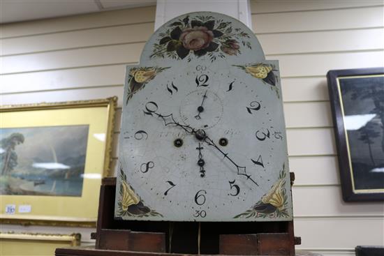 An early 19th century mahogany eight day longcase clock, by Robert Apps of Bath?, H.237cm